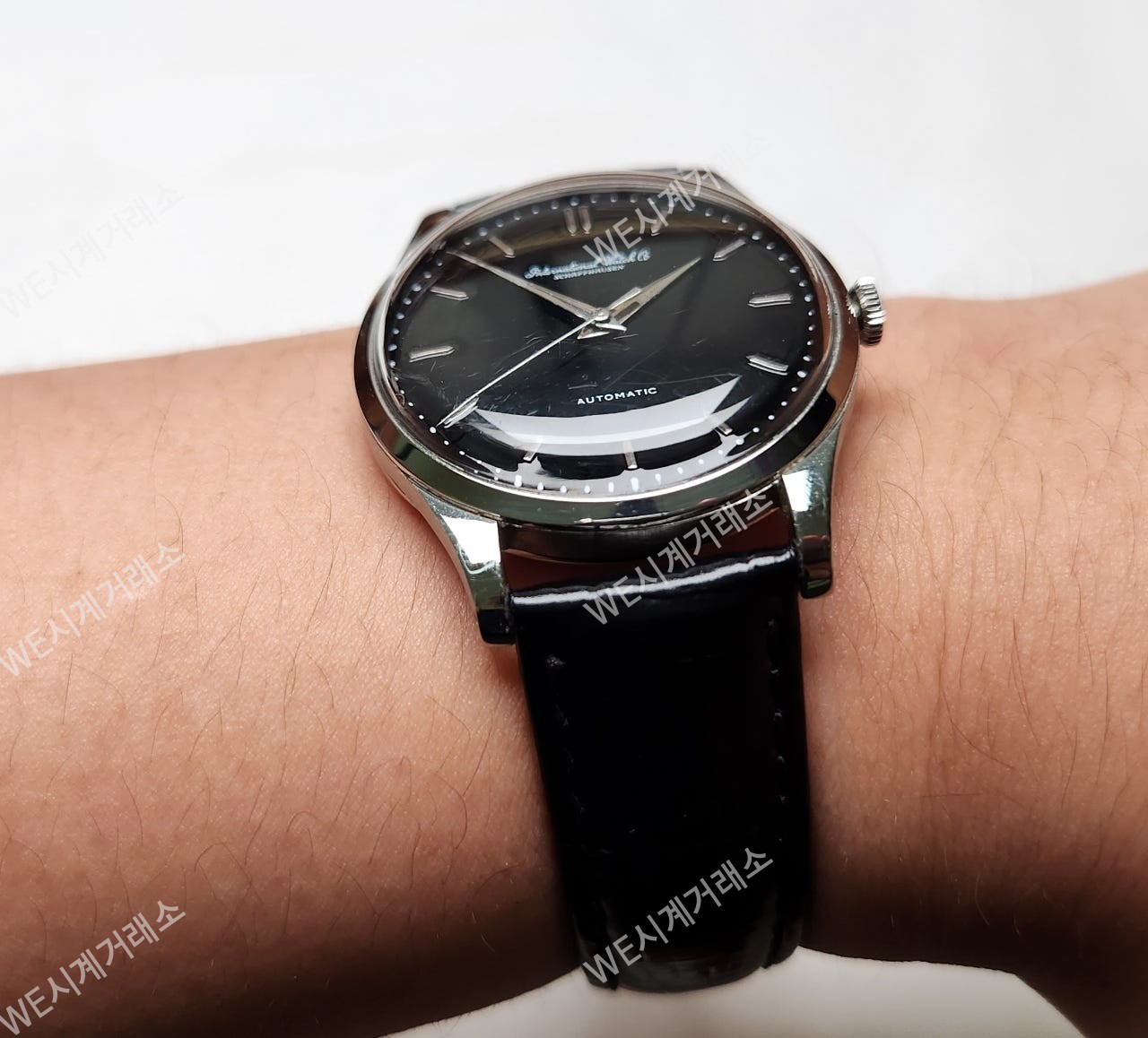 빈티지 IWC 샤프하우젠 Cal.853 명기 오토매틱 검판 칼침핸즈