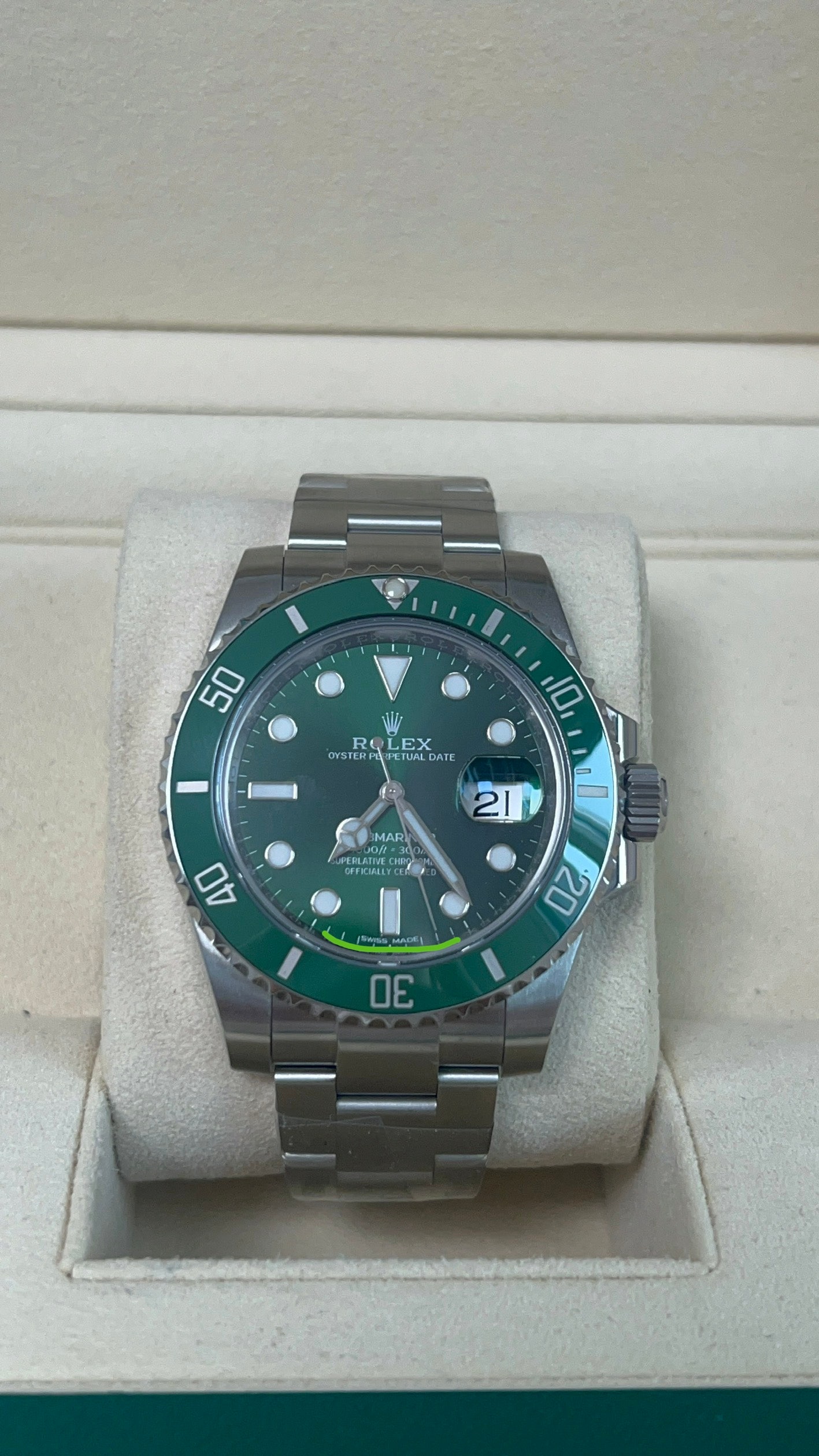 Submariner Date 케이스백