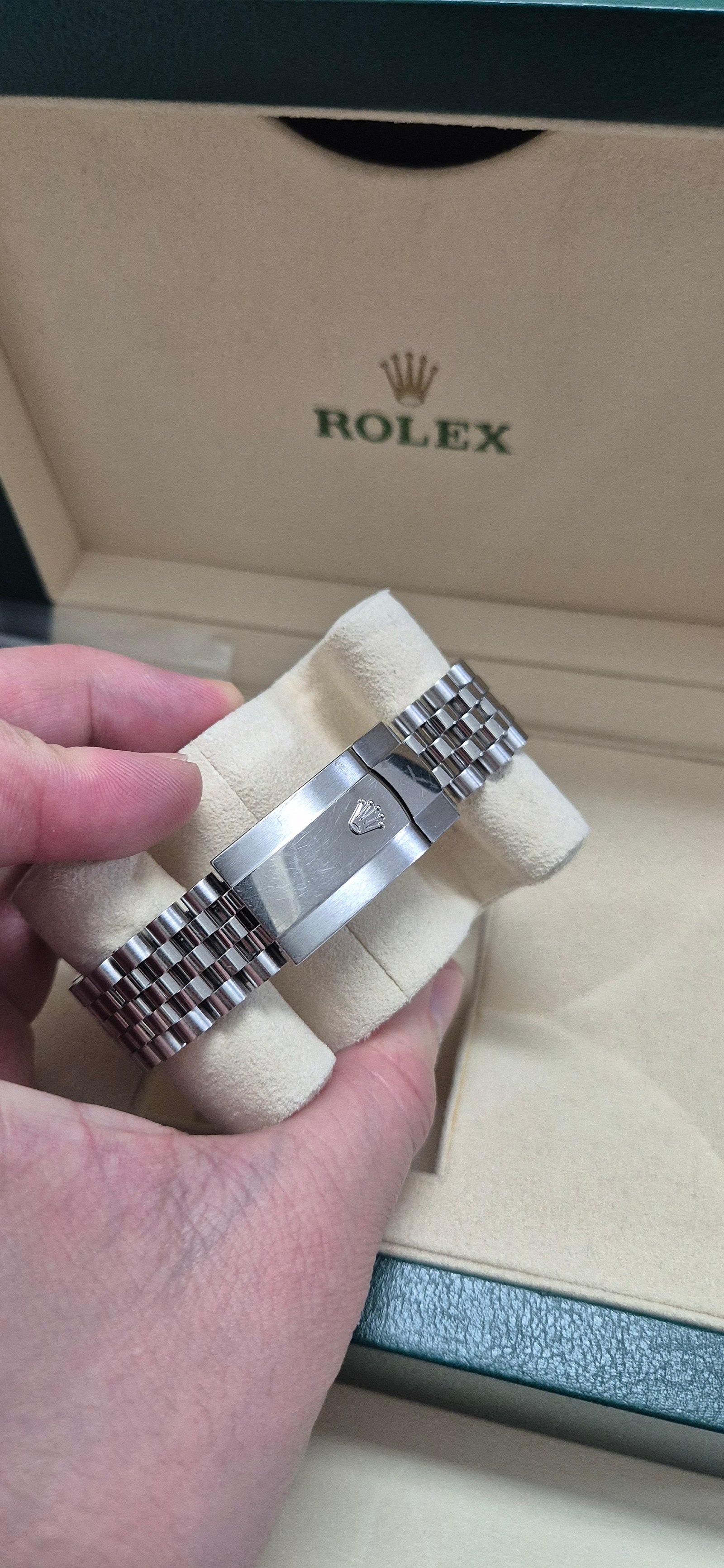 Datejust 41 Stainless Steel Fluted / Jubilee  / Blue - Diamond 케이스백