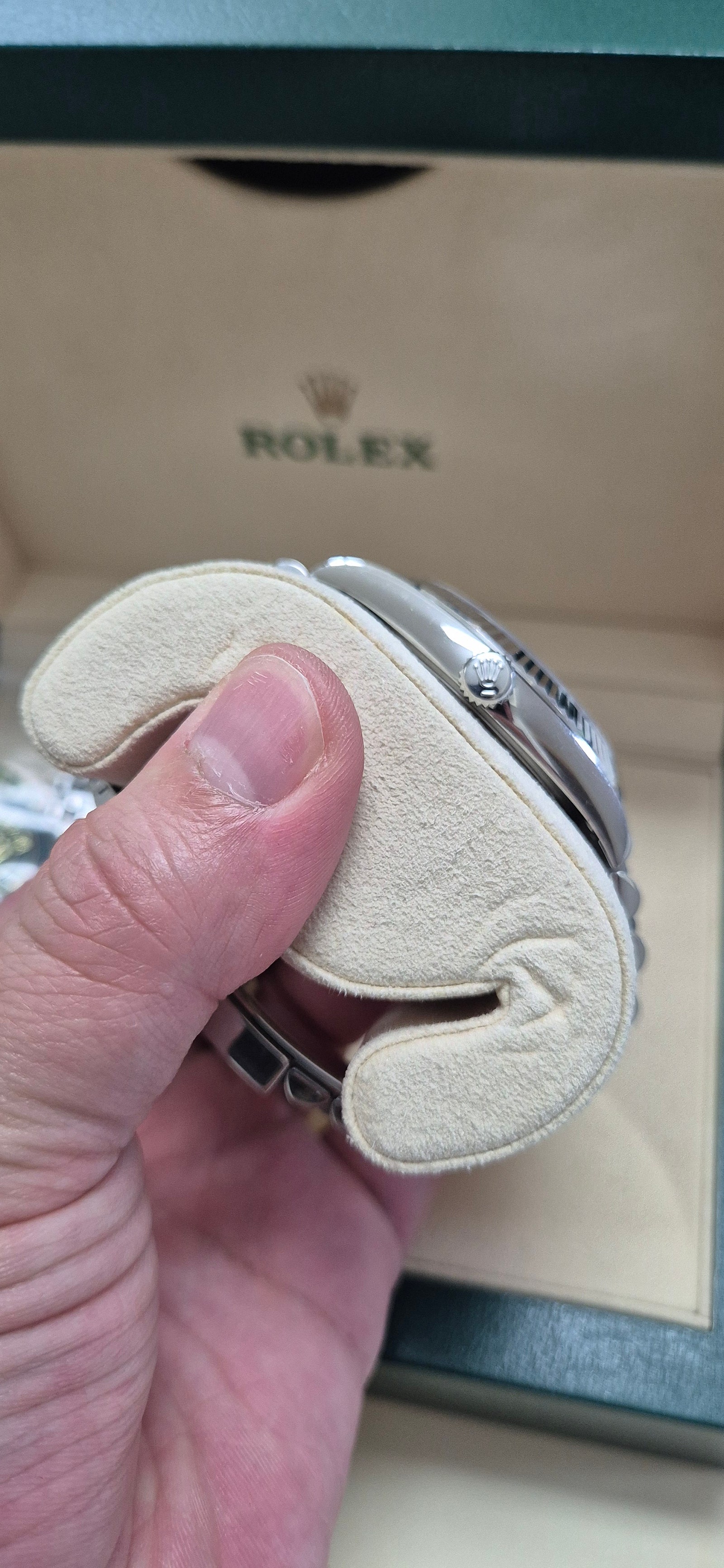 Datejust 41 Stainless Steel Fluted / Jubilee  / Blue - Diamond 이미지 6